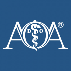American Osteopathic Association logo - Blue American Osteopathic Association logo - Blue