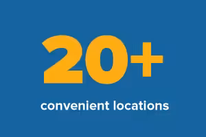 Bullet1 Text Graphic- 20+ convenient locations