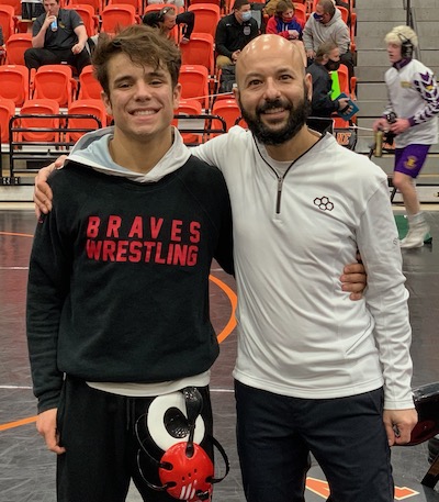 Dr. Foad with Braves Wrestler