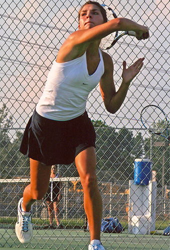 Sudden changes in direction put tennis players at higher risk of an ACL injury.