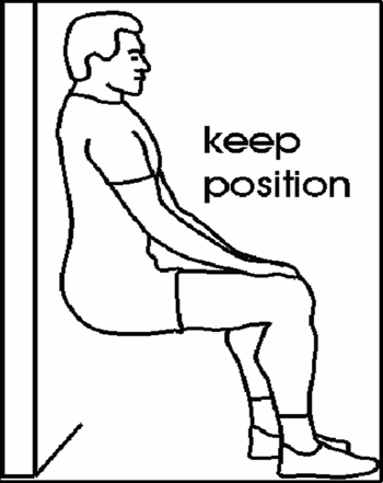 wall squat exercise